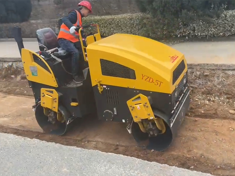 5-ton roller road ditch construction