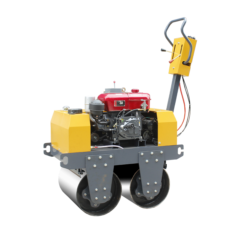 Hand held dual wheel roller - water-cooled