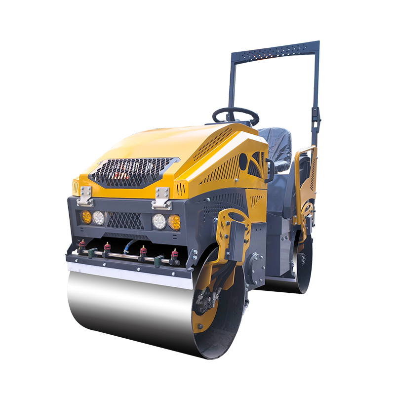 1.5 ton double drum roller