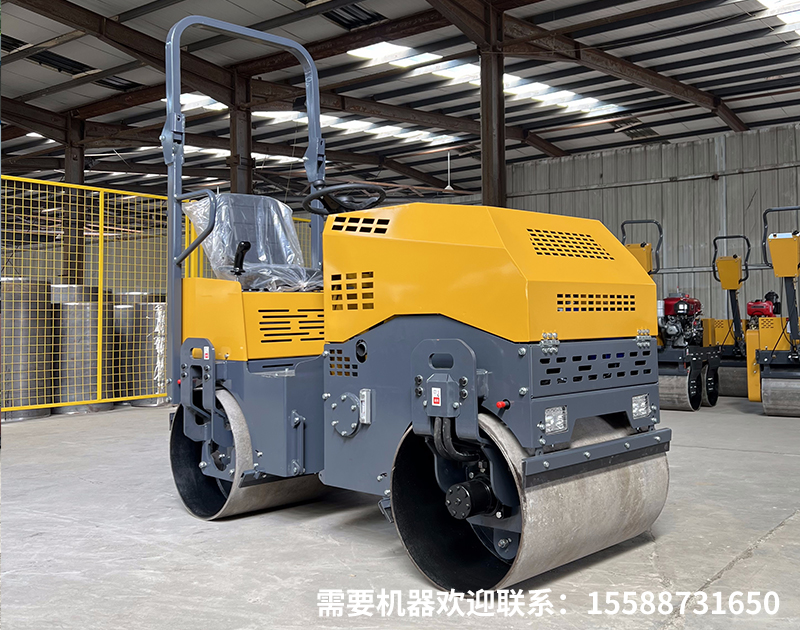 双钢轮压路机主要用于道路什么施工