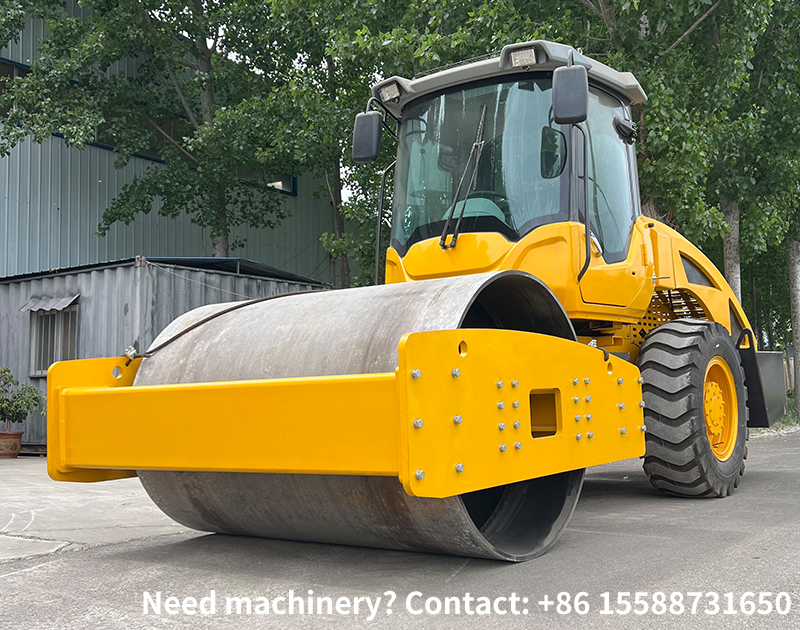 Which Parts of a Road Are Suitable for a Single-Drum Roller?